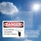 Signmission Electrical Hazards Do Not Touch Danger Sign, Plastic, 10in W x 7in L, 2PK OS-2PACK-DS-P-710-L-19342 - alternate 3